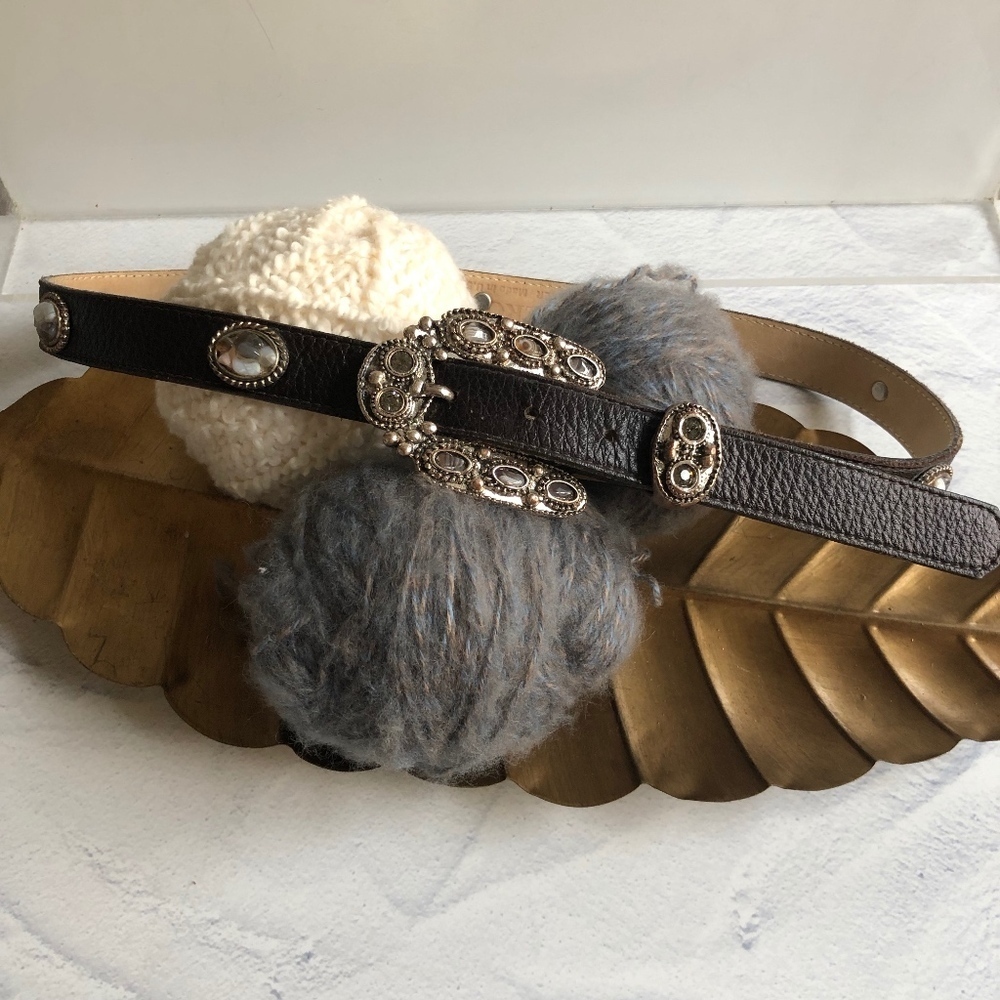 Leatherock Stone Brown Leather Belt M34